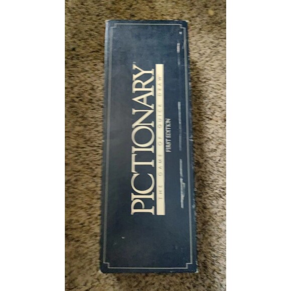 Vintage 1985 Pictionary The Game of Quick Draw 1st Ed REPLACEMENT EMPTY BOX ONLY - Picture 2 of 11